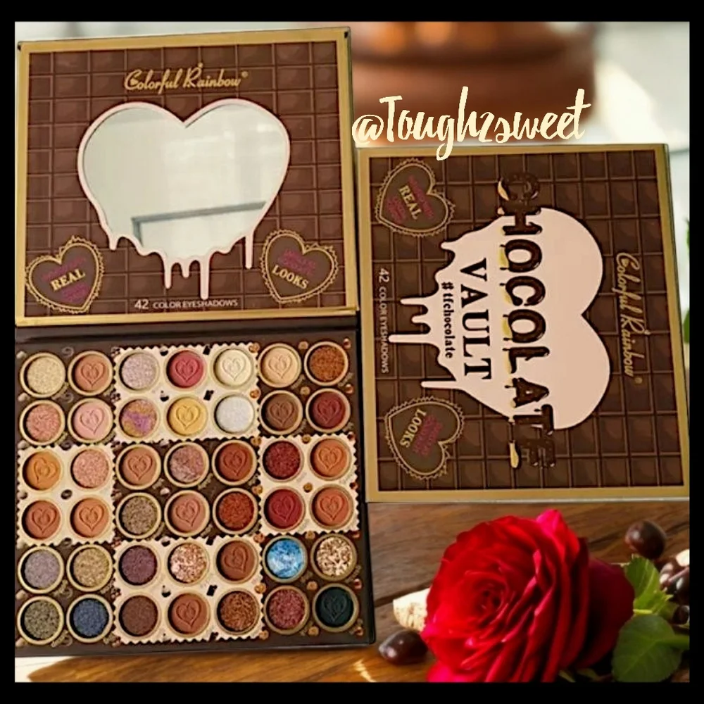 🆕️42 COLOR CHOCOLATE VAULT HIGHLY PIGMENTED EYESHADOWS INFUSED WITH REAL COCOA - Picture 7 of 14